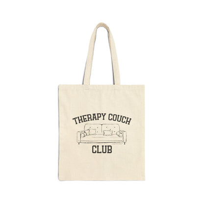 Therapy Couch Club - Cotton Canvas Tote Bag