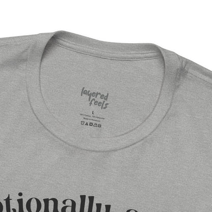 Emotionally Aware But Can't Parallel Park - Unisex Jersey Short Sleeve Tee